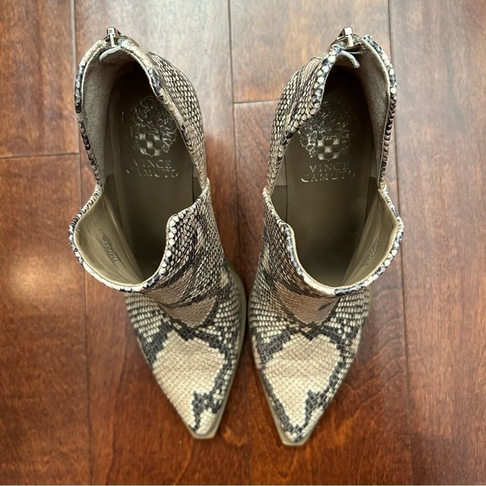 Vince Camuto Gigietta Leather “Python Snakeskin” … - image 4